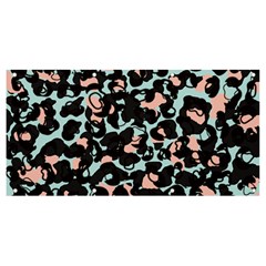 Blue And Pink Jaguar Dots Leopard Black And White Leopard Print Jaguar Dots Banner And Sign 8  X 4  by ConteMonfrey