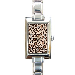 Leopard Jaguar Dots Rectangle Italian Charm Watch by ConteMonfrey