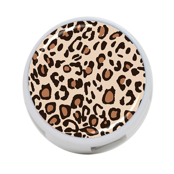 Leopard Jaguar Dots 4-Port USB Hub (Two Sides)