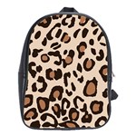 Leopard Jaguar Dots School Bag (XL) Front