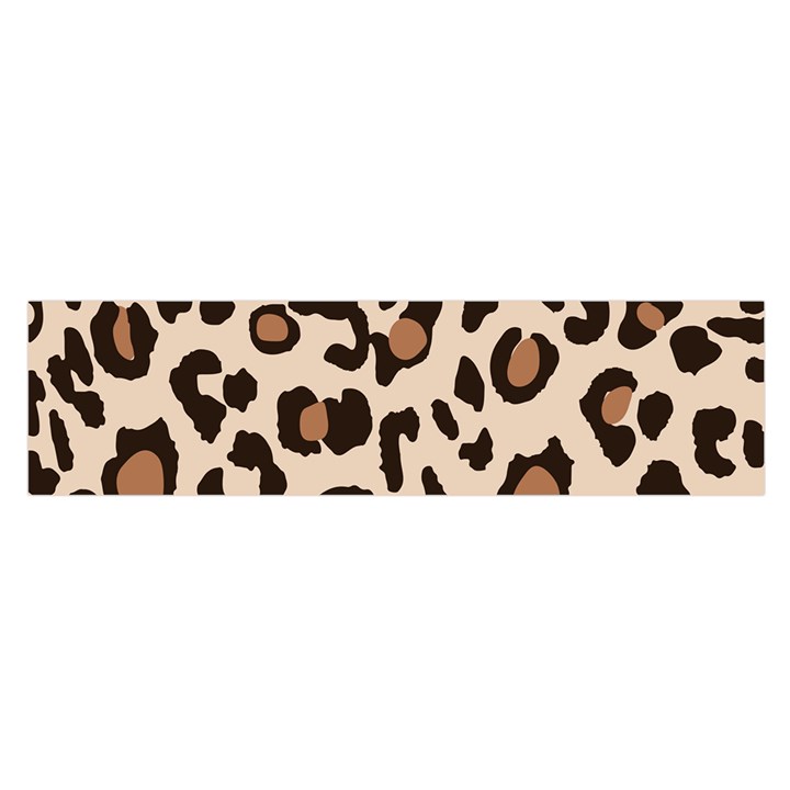 Leopard Jaguar Dots Oblong Satin Scarf (16  x 60 )