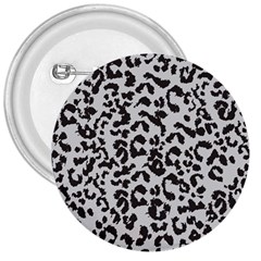 Grey And Black Jaguar Dots 3  Buttons by ConteMonfrey