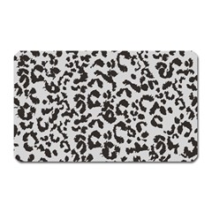 Grey And Black Jaguar Dots Magnet (rectangular) by ConteMonfrey