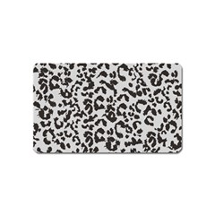 Grey And Black Jaguar Dots Magnet (name Card) by ConteMonfrey