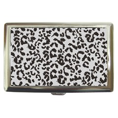 Grey And Black Jaguar Dots Cigarette Money Case by ConteMonfrey