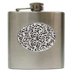 Grey And Black Jaguar Dots Hip Flask (6 Oz) by ConteMonfrey