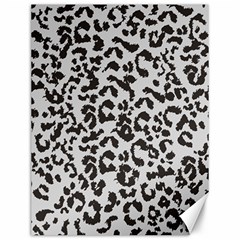 Grey And Black Jaguar Dots Canvas 12  X 16  by ConteMonfrey