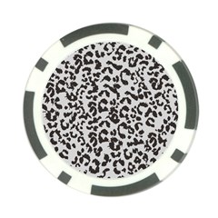 Grey And Black Jaguar Dots Poker Chip Card Guard by ConteMonfrey