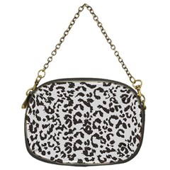 Grey And Black Jaguar Dots Chain Purse (two Sides) by ConteMonfrey