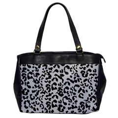 Grey And Black Jaguar Dots Oversize Office Handbag by ConteMonfrey