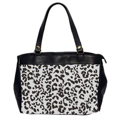 Grey And Black Jaguar Dots Oversize Office Handbag (2 Sides) by ConteMonfrey