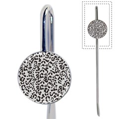 Grey And Black Jaguar Dots Book Mark by ConteMonfrey