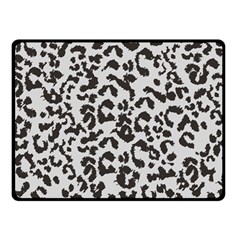 Grey And Black Jaguar Dots Fleece Blanket (small) by ConteMonfrey