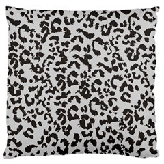 Grey And Black Jaguar Dots Standard Flano Cushion Case (two Sides) by ConteMonfrey