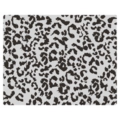 Grey And Black Jaguar Dots Double Sided Flano Blanket (medium)  by ConteMonfrey