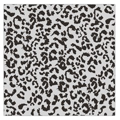 Grey And Black Jaguar Dots Square Satin Scarf (36  X 36 ) by ConteMonfrey