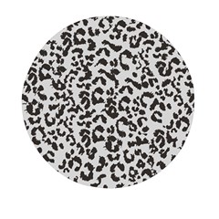 Grey And Black Jaguar Dots Mini Round Pill Box by ConteMonfrey