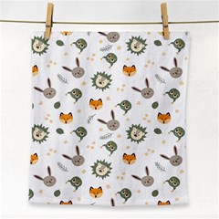 Rabbit, Lions And Nuts  Face Towel by ConteMonfrey