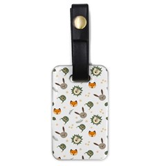 Rabbit, Lions And Nuts  Luggage Tag (one Side) by ConteMonfrey