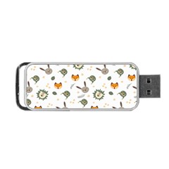 Rabbit, Lions And Nuts  Portable Usb Flash (one Side) by ConteMonfrey