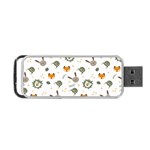 Rabbit, Lions And Nuts  Portable USB Flash (One Side) Front