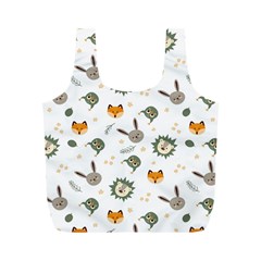 Rabbit, Lions And Nuts  Full Print Recycle Bag (m) by ConteMonfrey