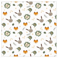 Rabbit, Lions And Nuts  Lightweight Scarf  by ConteMonfrey