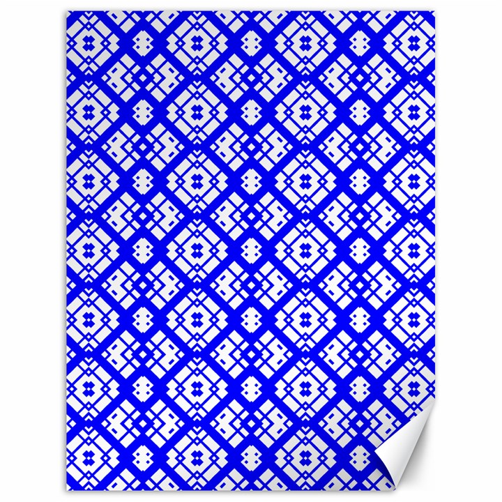 Portuguese Tiles Vibes Plaids Canvas 18  x 24 