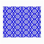 Portuguese Tiles Vibes Plaids Small Glasses Cloth (2 Sides) Front