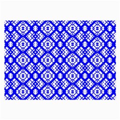 Portuguese Tiles Vibes Plaids Large Glasses Cloth (2 Sides) by ConteMonfrey