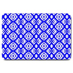 Portuguese Tiles Vibes Plaids Large Doormat  by ConteMonfrey