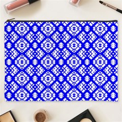 Portuguese Tiles Vibes Plaids Cosmetic Bag (xxxl) by ConteMonfrey