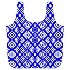 Portuguese Tiles Vibes Plaids Full Print Recycle Bag (xxl) by ConteMonfrey