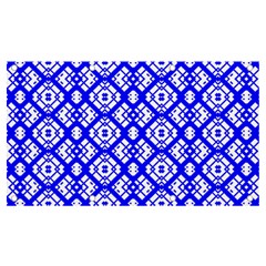 Portuguese Tiles Vibes Plaids Banner And Sign 7  X 4 