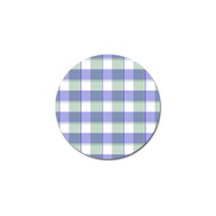 Blue And Green Plaids Golf Ball Marker (10 Pack) by ConteMonfrey