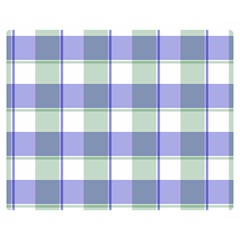 Blue And Green Plaids Double Sided Flano Blanket (medium)  by ConteMonfrey