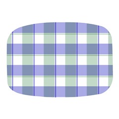 Blue And Green Plaids Mini Square Pill Box by ConteMonfrey