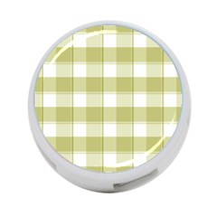 Green Tea - White And Green Plaids 4-port Usb Hub (two Sides) by ConteMonfrey