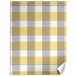 Grey yellow plaids Canvas 36  x 48  35.26 x46.15  Canvas - 1