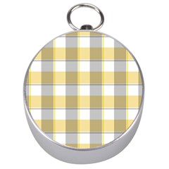 Grey Yellow Plaids Silver Compasses by ConteMonfrey