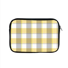 Grey Yellow Plaids Apple Macbook Pro 15  Zipper Case by ConteMonfrey