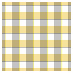 Grey Yellow Plaids Lightweight Scarf  by ConteMonfrey