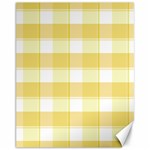 White and yellow plaids Canvas 11  x 14  10.95 x13.48  Canvas - 1