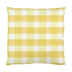 White and yellow plaids Standard Cushion Case (Two Sides)