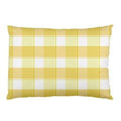 White and yellow plaids Pillow Case