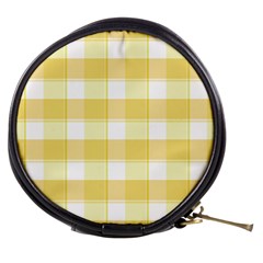 White And Yellow Plaids Mini Makeup Bag by ConteMonfrey