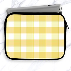 White And Yellow Plaids Apple Ipad 2/3/4 Zipper Cases by ConteMonfrey