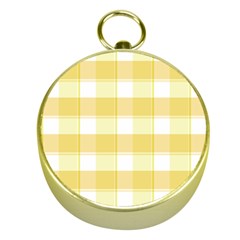 White and yellow plaids Gold Compasses