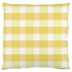 White And Yellow Plaids Standard Flano Cushion Case (one Side) by ConteMonfrey