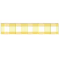 White And Yellow Plaids Large Flano Scarf  by ConteMonfrey